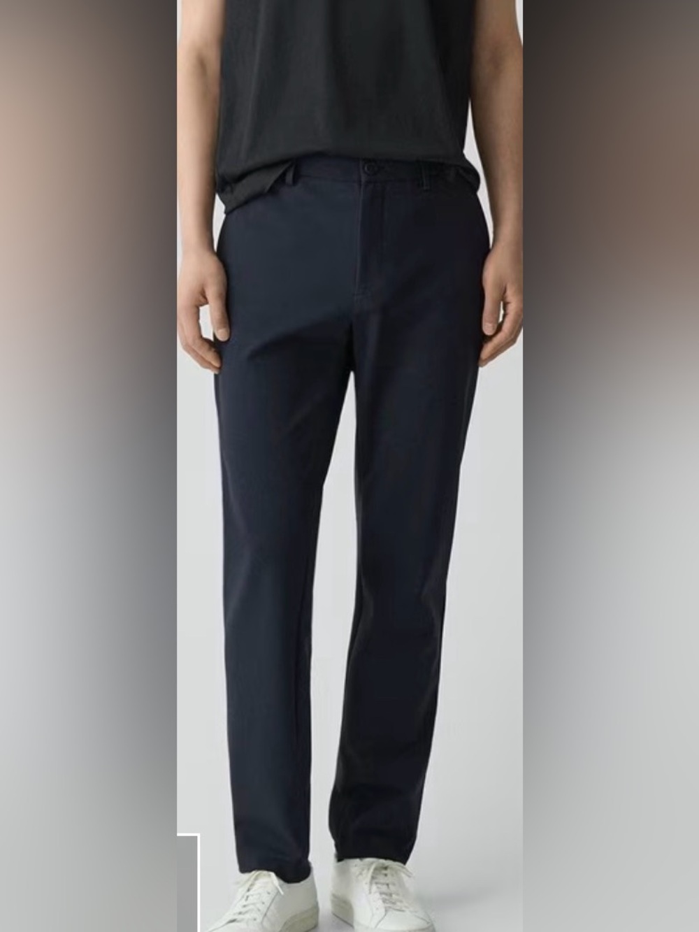 Theory Men's Navy Straight Chinos - Picture 1 of 7